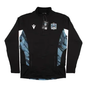 2022-2023 Glasgow Warriors Half Zip Softshell (Black)