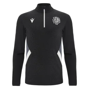 2023-2024 Barbarians Training Player Half Zip Top (Black-White)