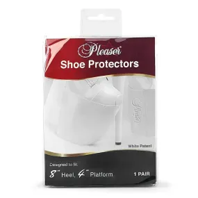 8inch Pleaser White Shoe Platform Protectors with Hook & Loop Fastner (1 pair)