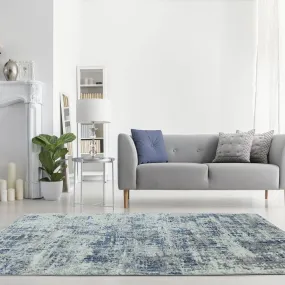 Abstract Blue Tint Rug