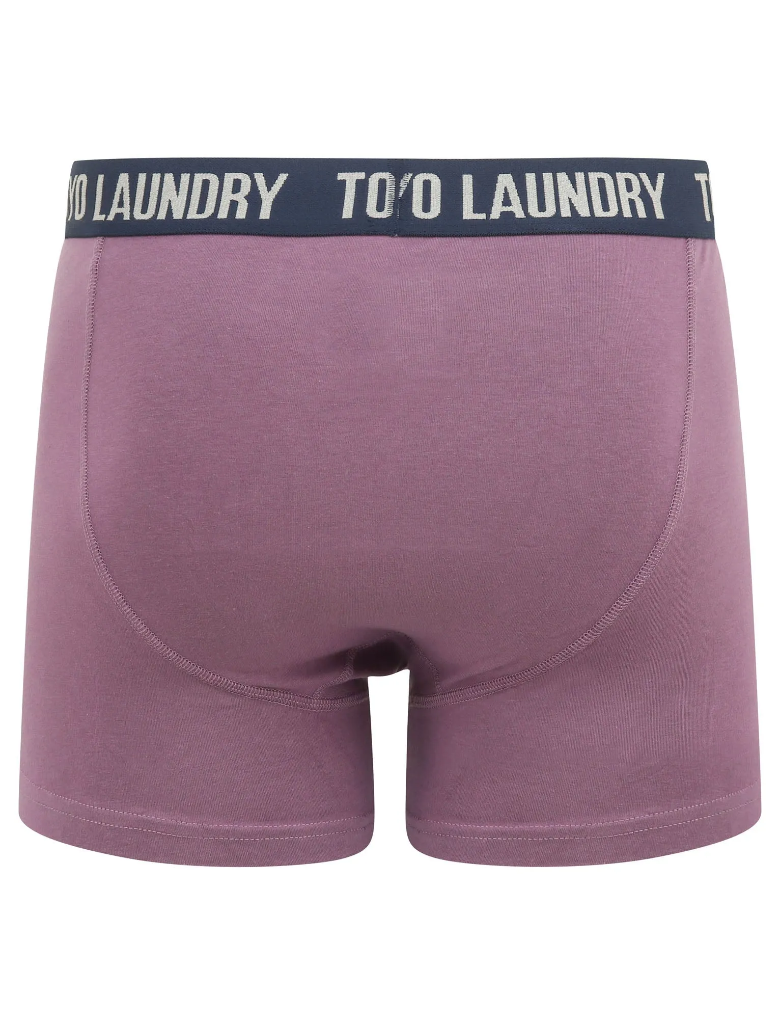 Alcott (2 Pack) Striped Boxer Shorts Set in Grape Jam / Navy Blazer - Tokyo Laundry