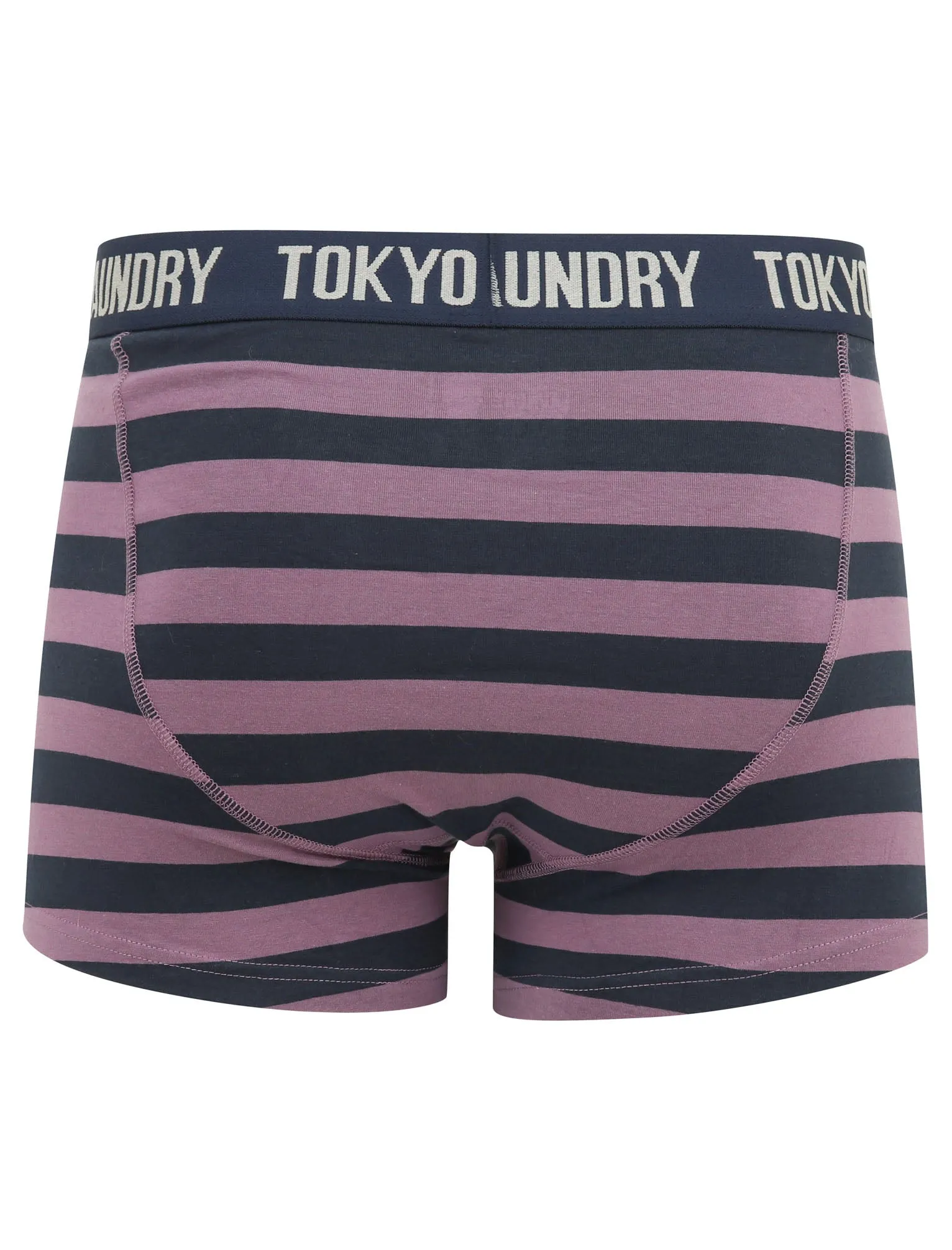 Alcott (2 Pack) Striped Boxer Shorts Set in Grape Jam / Navy Blazer - Tokyo Laundry