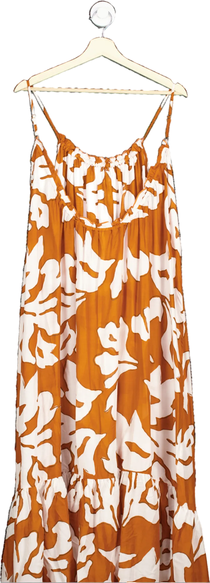 Anthropologie Orange The Malika Cover-up Maxi Dress UK S