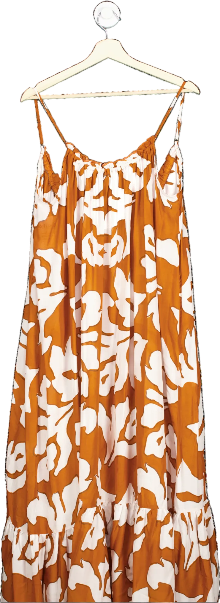 Anthropologie Orange The Malika Cover-up Maxi Dress UK S