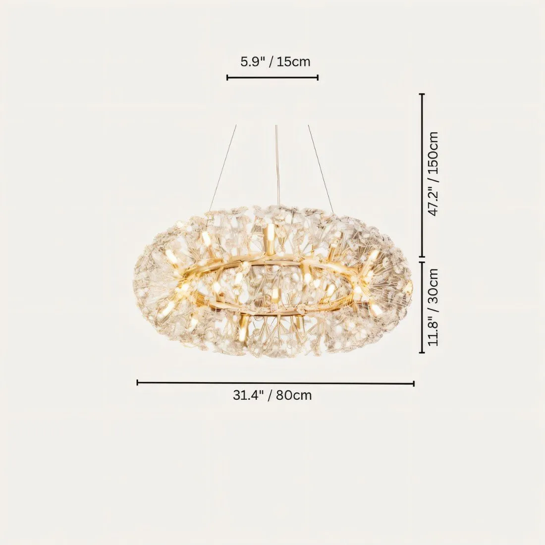 Arabella Crystal Round Chandelier