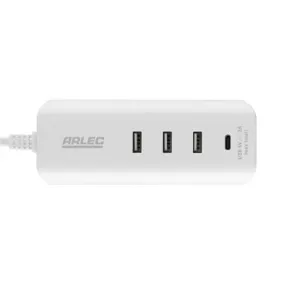 Arlec 4 Port Compact USB Charger / White