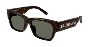 Balenciaga Sunglass Unisex Havana Green BB0262SA-002