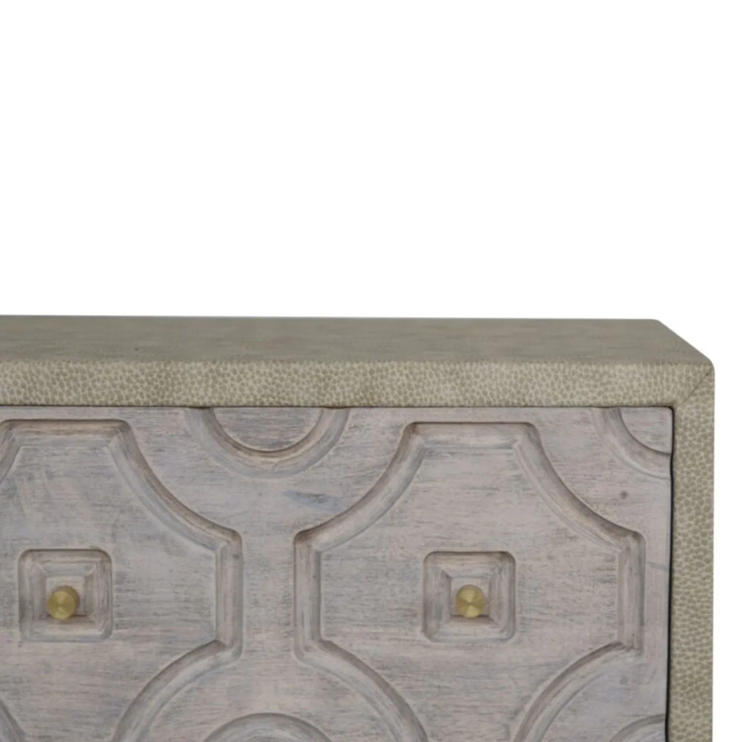 Bazaar Pale Acid Finish 2 Drawers Bedside