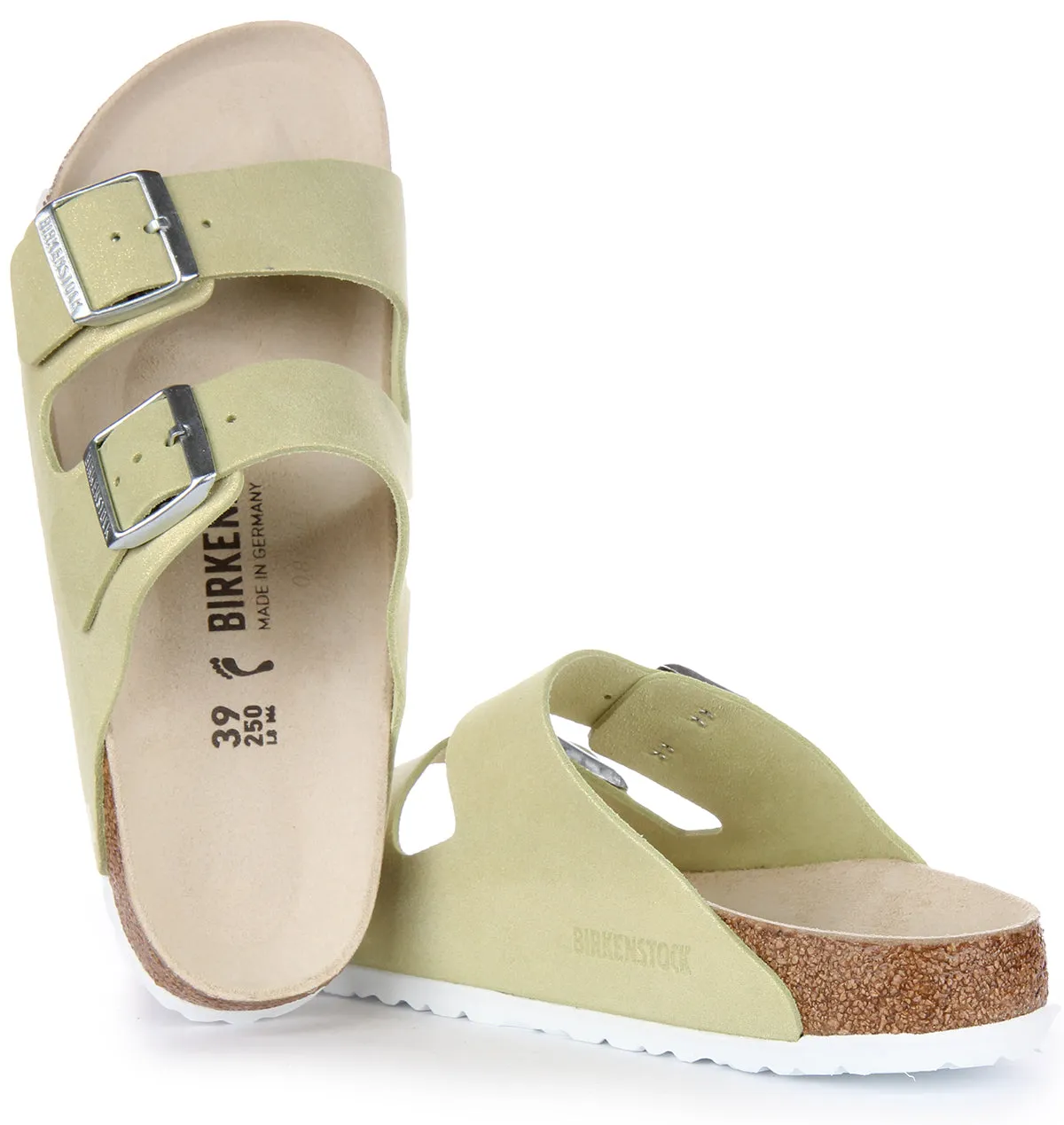 Birkenstock Arizona Bs In Light Green | Narrow Fit