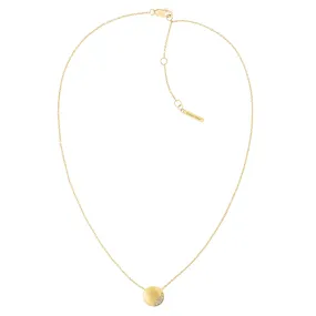 Calvin Klein Jewellery Gold Steel with Crystals Women's Pendant Necklace - 35000144