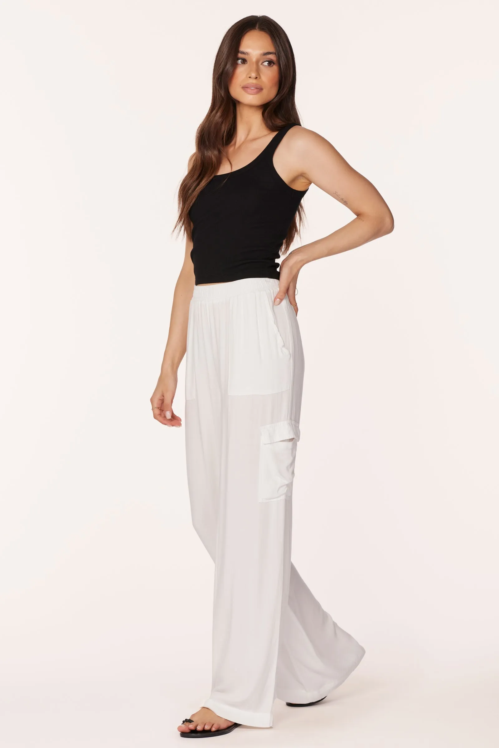 CARGO WIDE LEG PANT