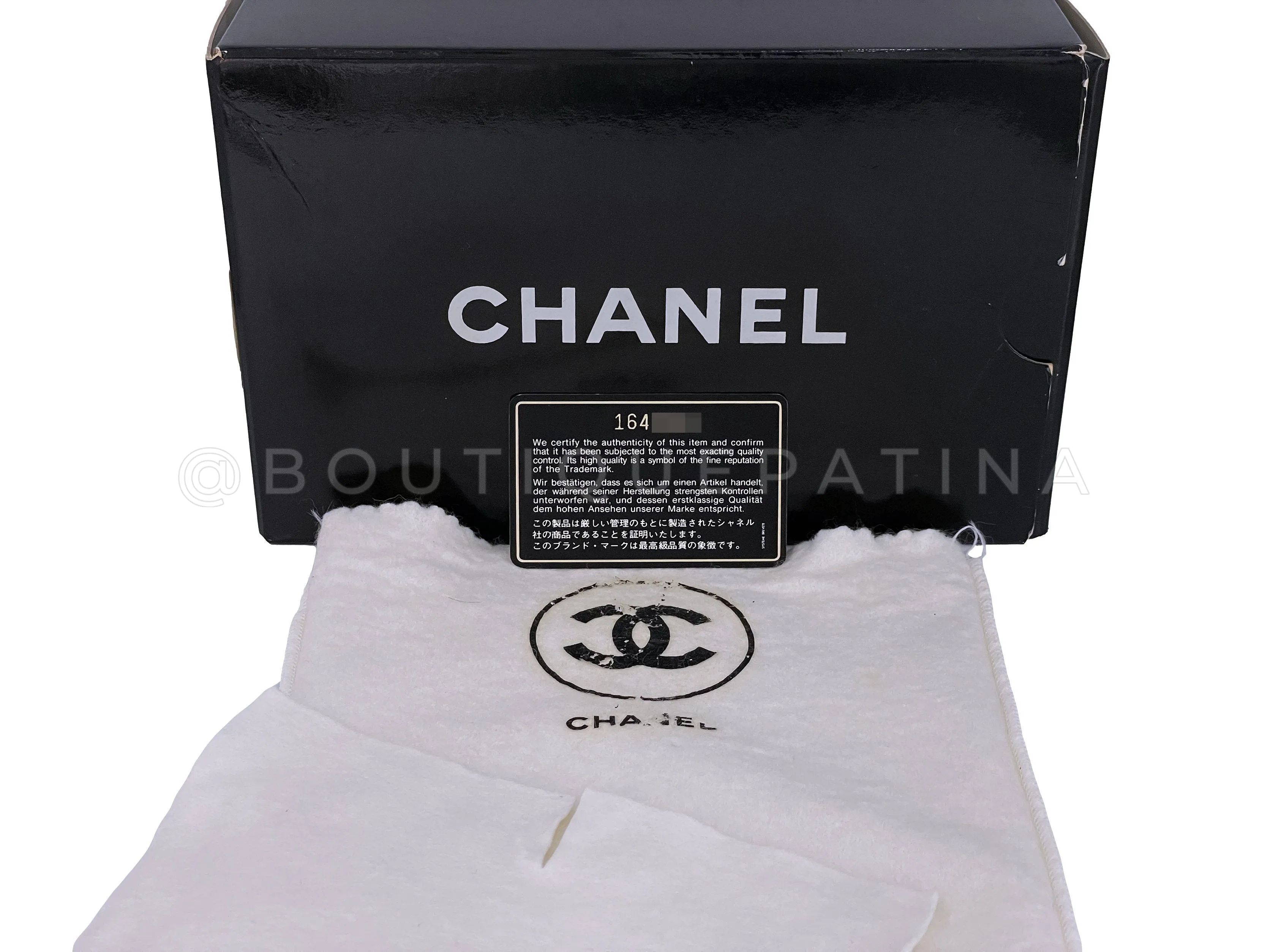 Chanel 1990 Vintage Black Square Mini Flap Bag 24k GHW Lambskin