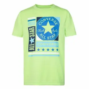 Child's Short Sleeve T-Shirt Converse Renew GFX Green