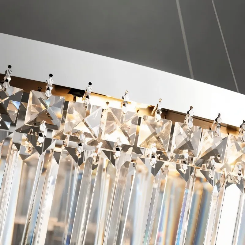 Chris Crystal Linear Chandelier