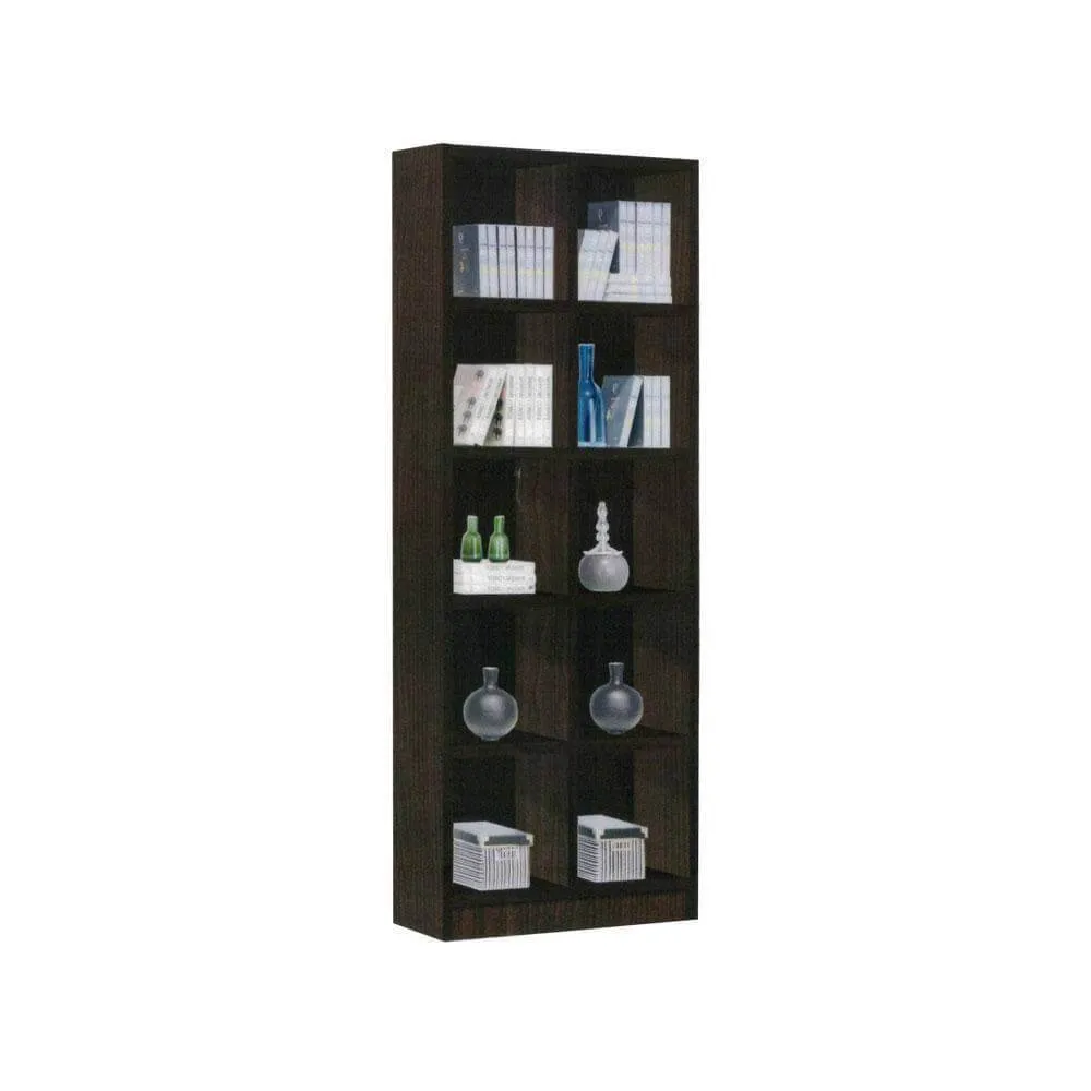 Claiborne Walnut Open Bookshelf