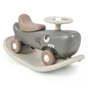 Convertible Rocking Horse and Sliding Car with Detachable Balance Board