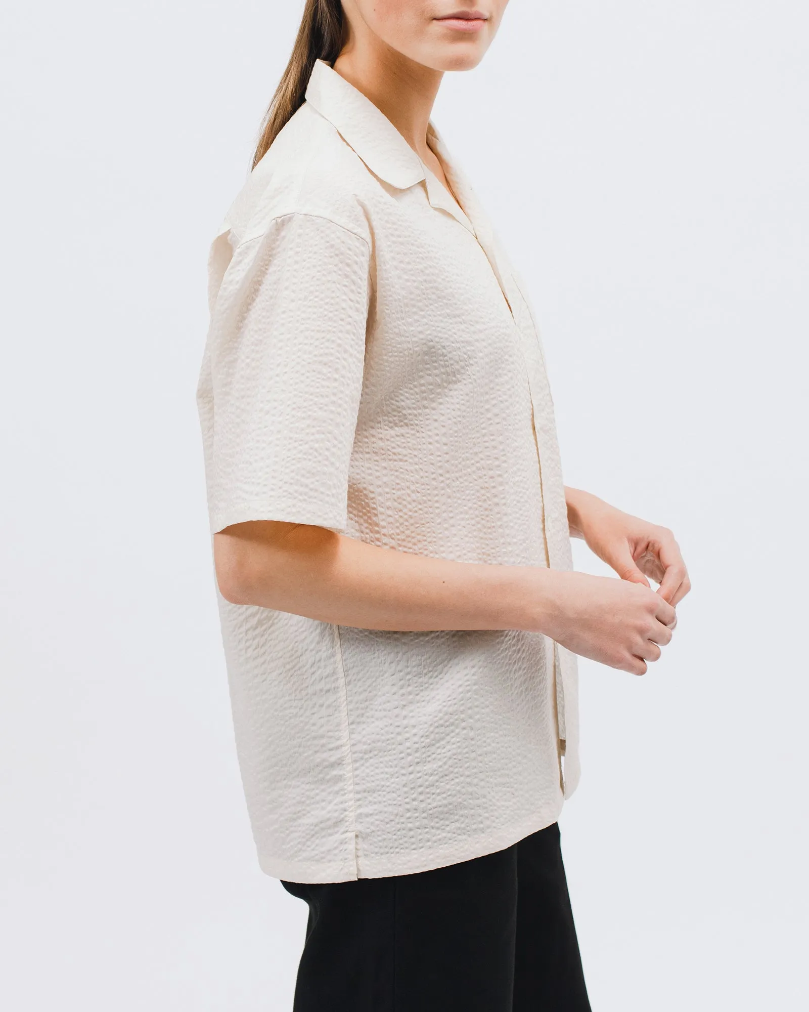 Crepe SS Shirt - Natural W