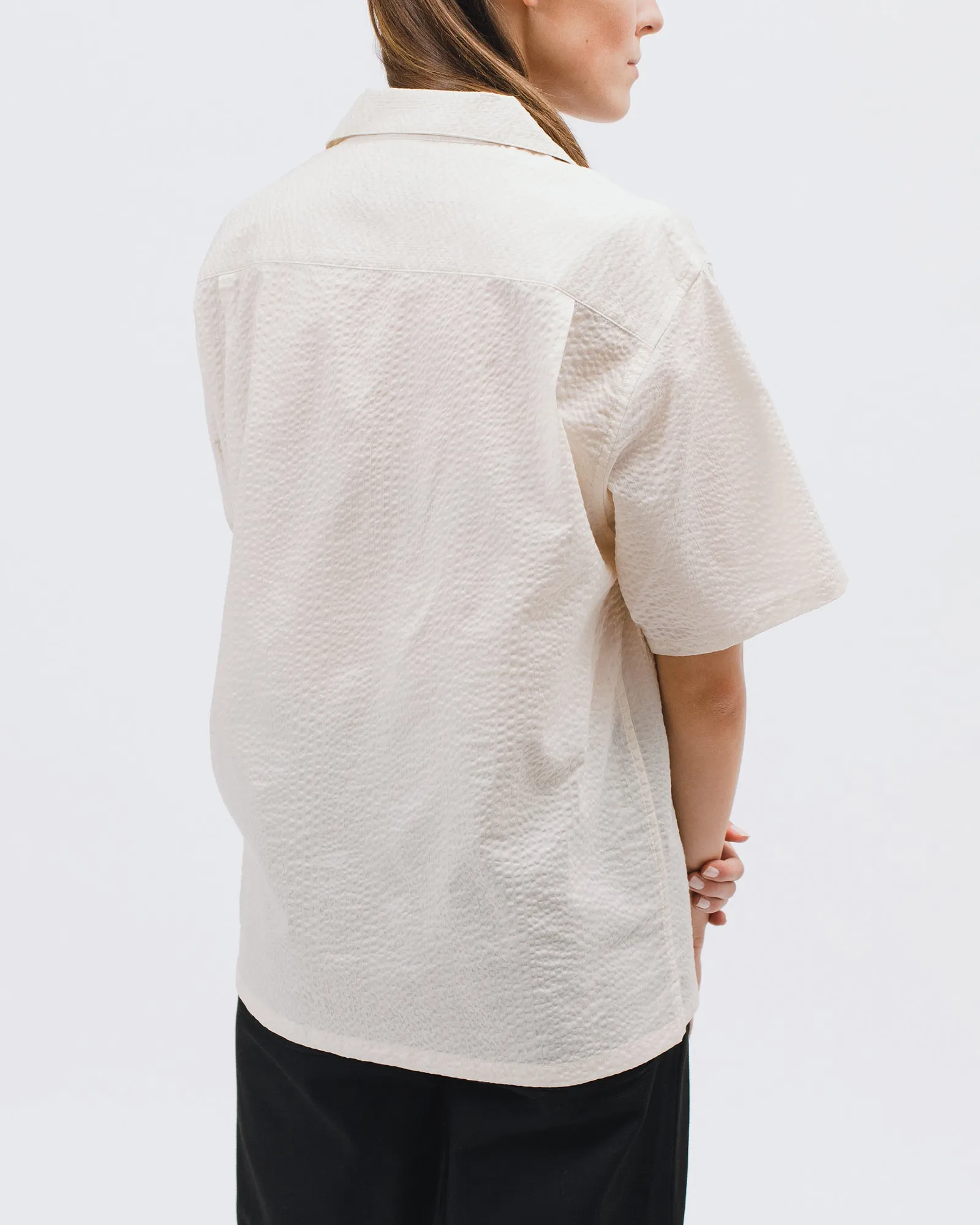 Crepe SS Shirt - Natural W