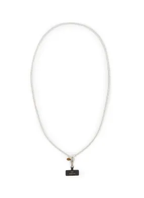 CRYSTAL PHONE STRAP WHITE( PRE- ORDER)