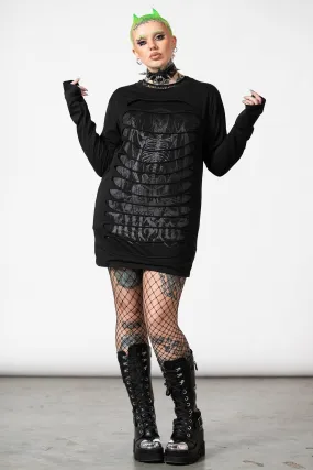 Cyrus Slashed Long Sleeve Top