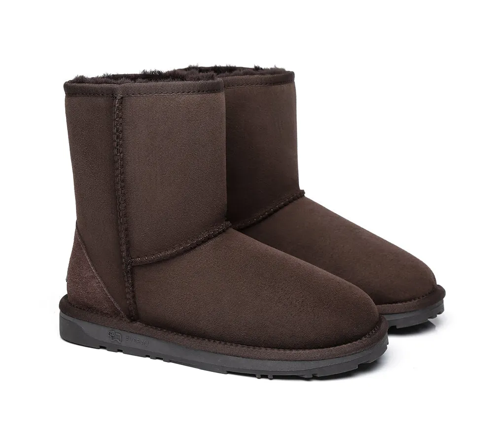 EVERAU® UGG Boots Premium Australian Sheepskin Wool Short Classic