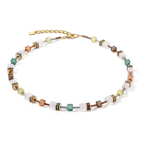 GeoCUBE® Iconic Nature necklace brown-white