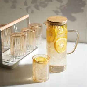 Golden Tinted Glassware Set (7 Pieces Set)