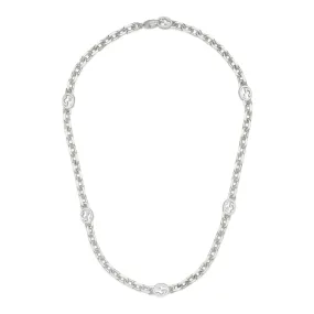 Gucci Silver Interlocking G Necklace