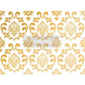 House of Damask - Gold Foil - Kacha