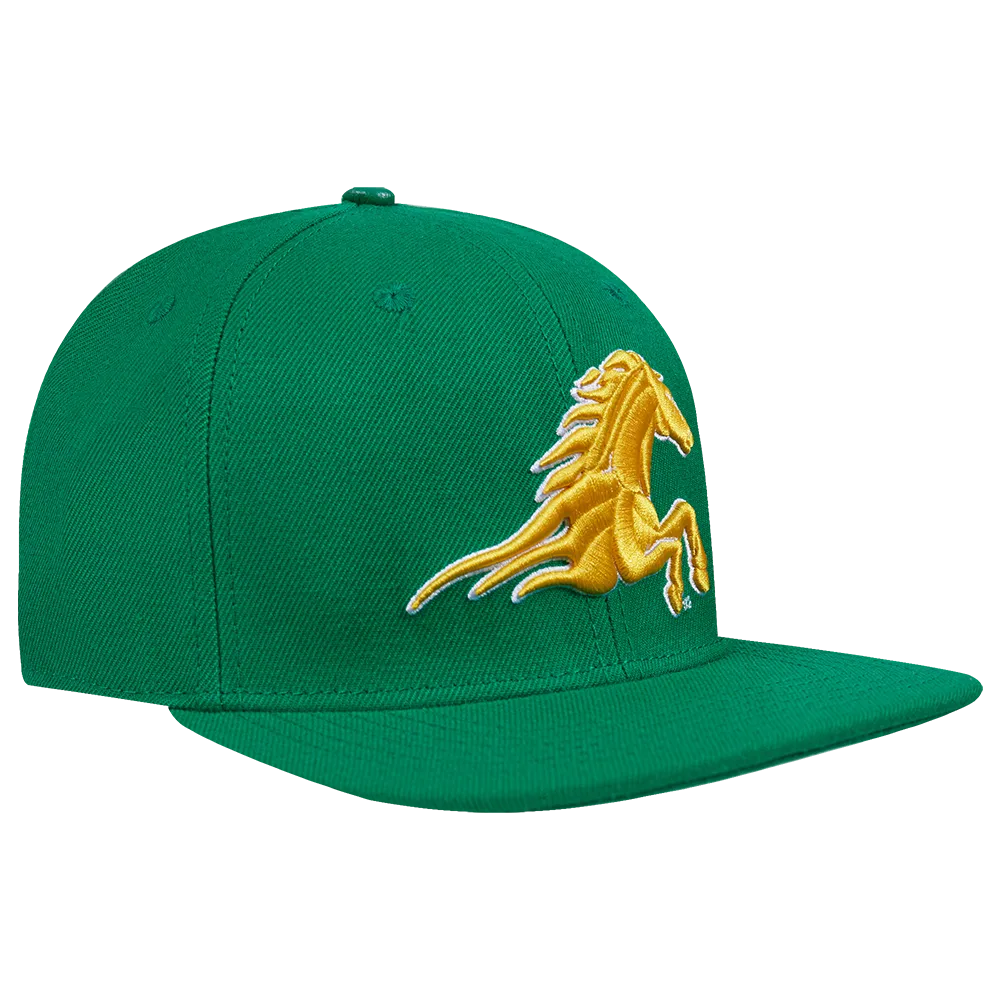 KENTUCKY STATE UNIVERSITY CLASSIC UNISEX PRIMARY LOGO WOOL SNAPBACK (KELLY GREEN)