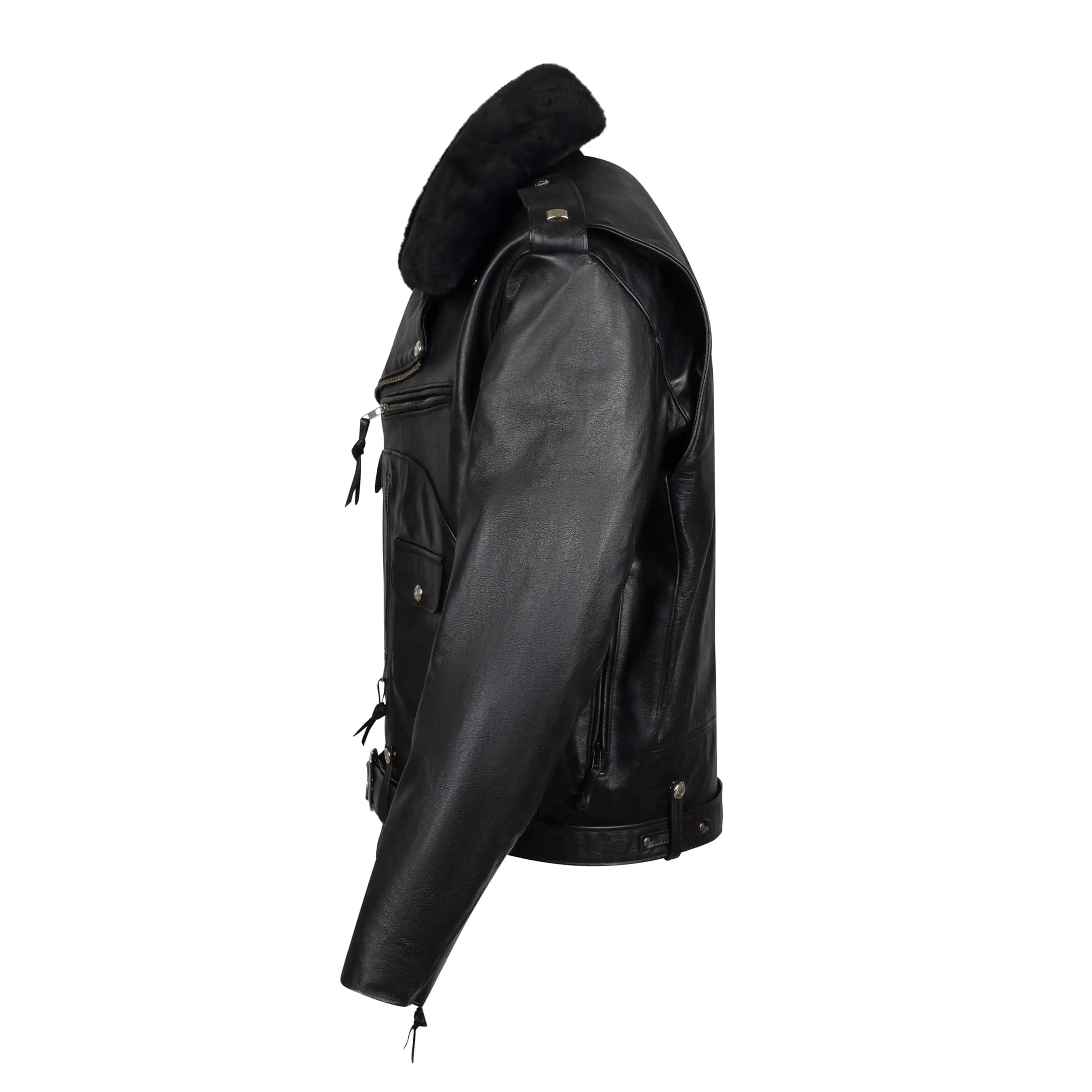 Legendary Black Stallion Horsehide Motorcycle Jacket - Anniversary Edition