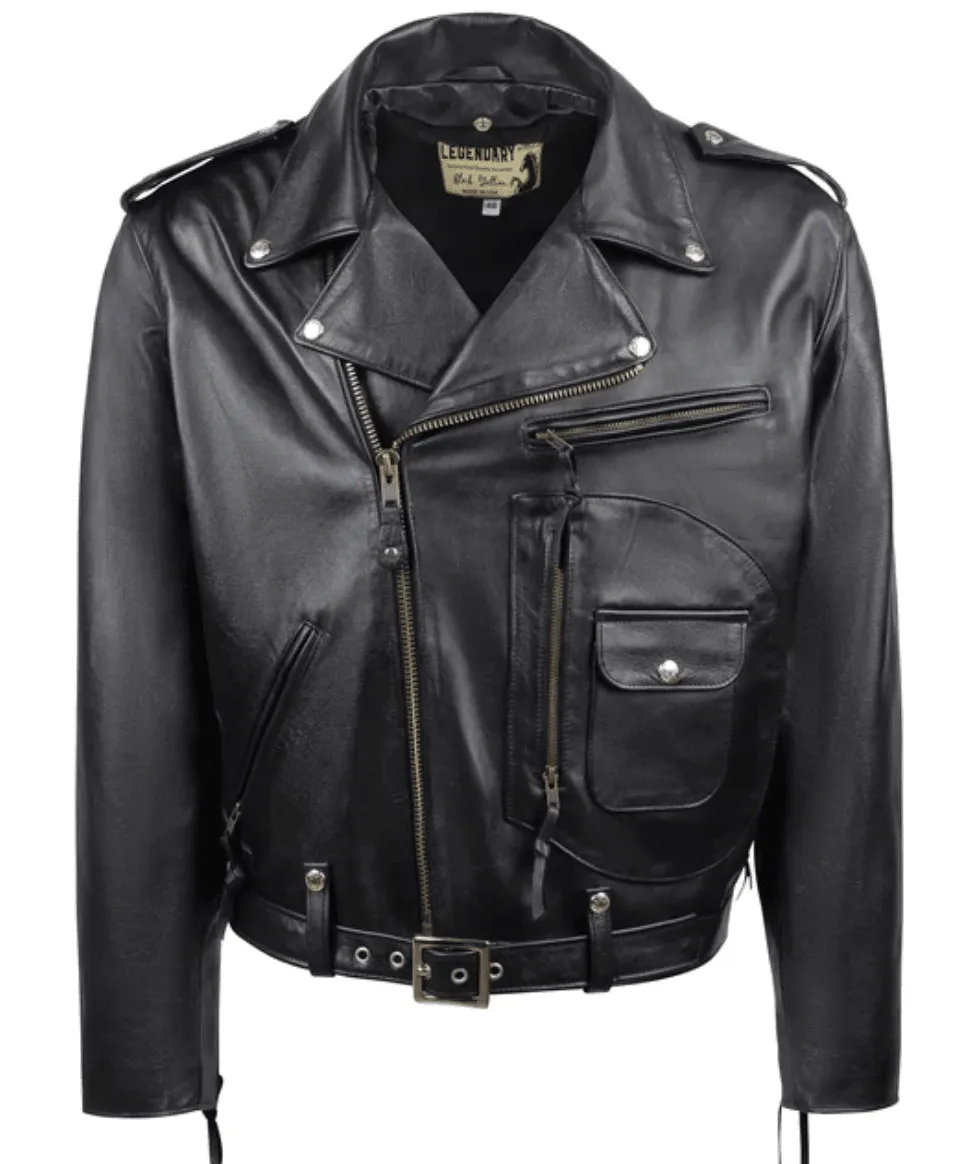 Legendary Black Stallion Horsehide Motorcycle Jacket - Anniversary Edition