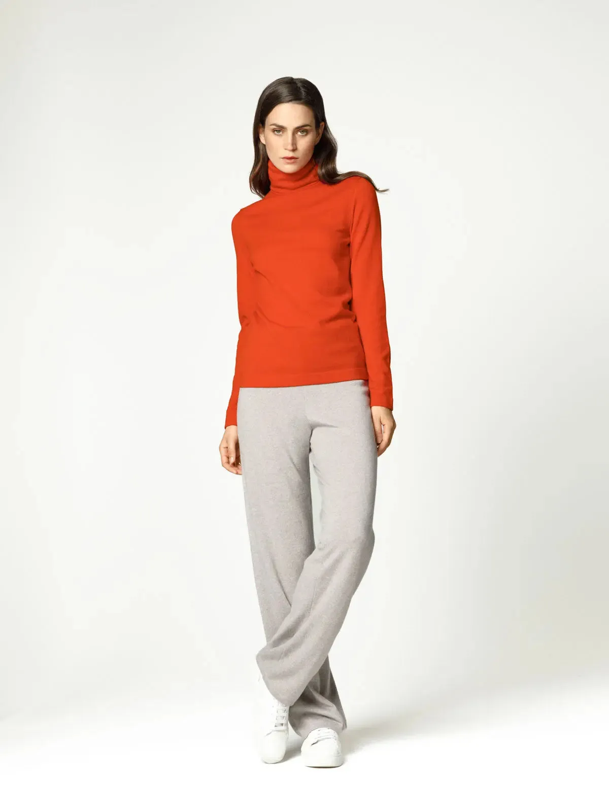 Loose knit trousers