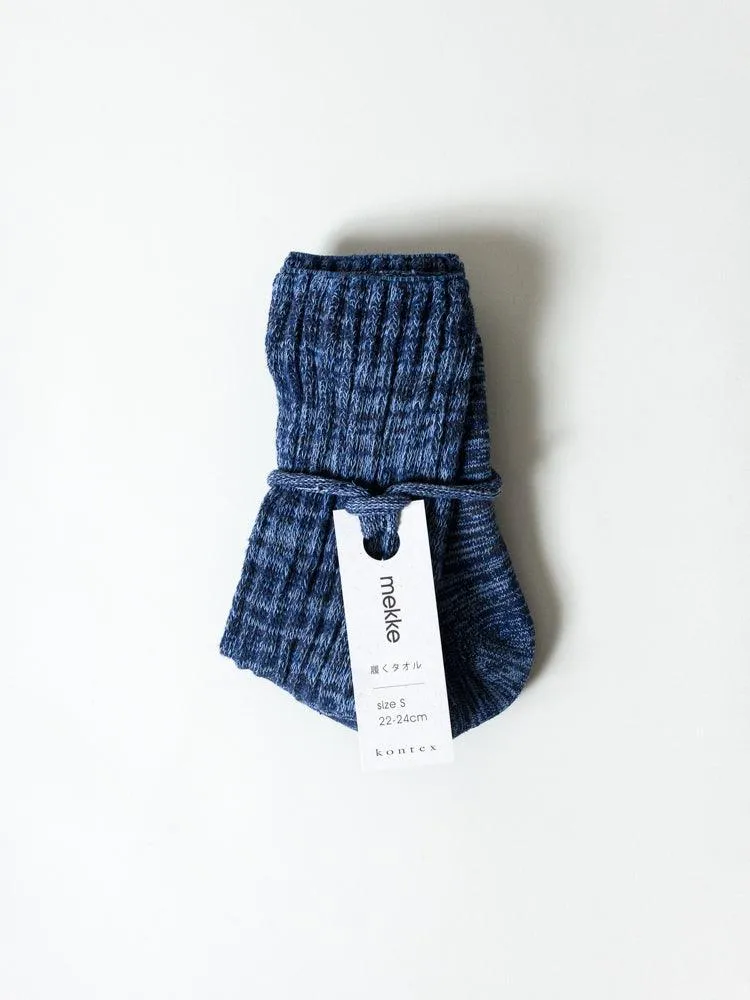 Mekke Socks, Heather Navy