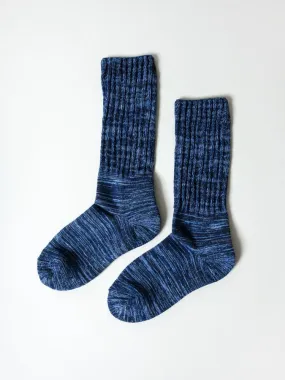 Mekke Socks, Heather Navy