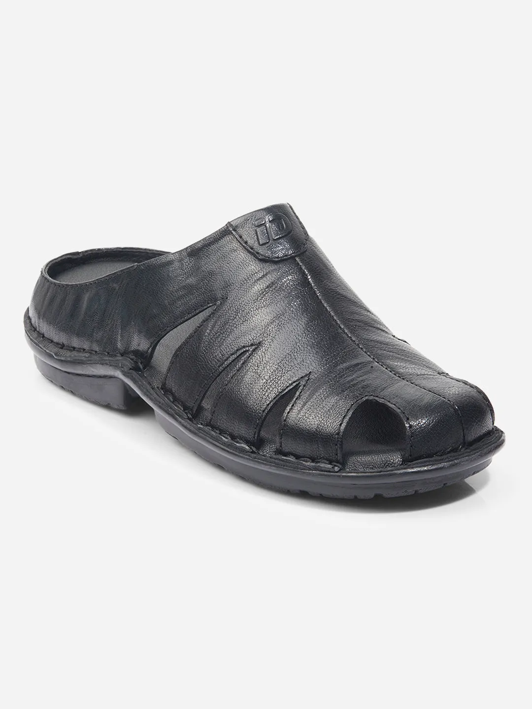 Men Black Sandal / Slipper (ID4208)