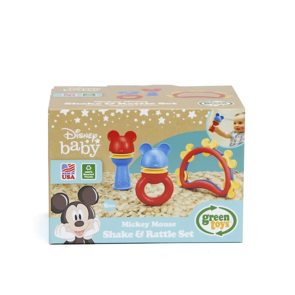 NEW! Mickey Mouse Shake & Rattle Set Made in USA