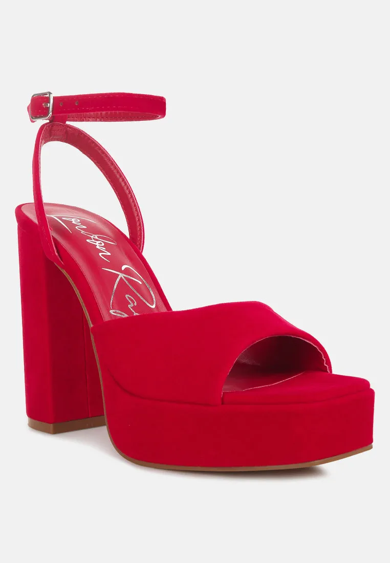 Platform Block Heel Sandals