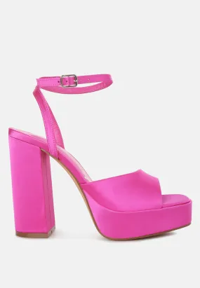 Platform Block Heel Sandals