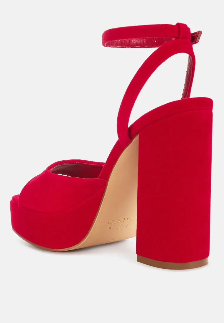 Platform Block Heel Sandals