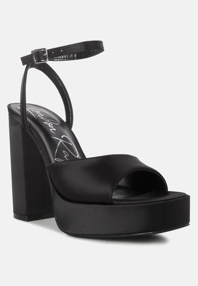 Platform Block Heel Sandals