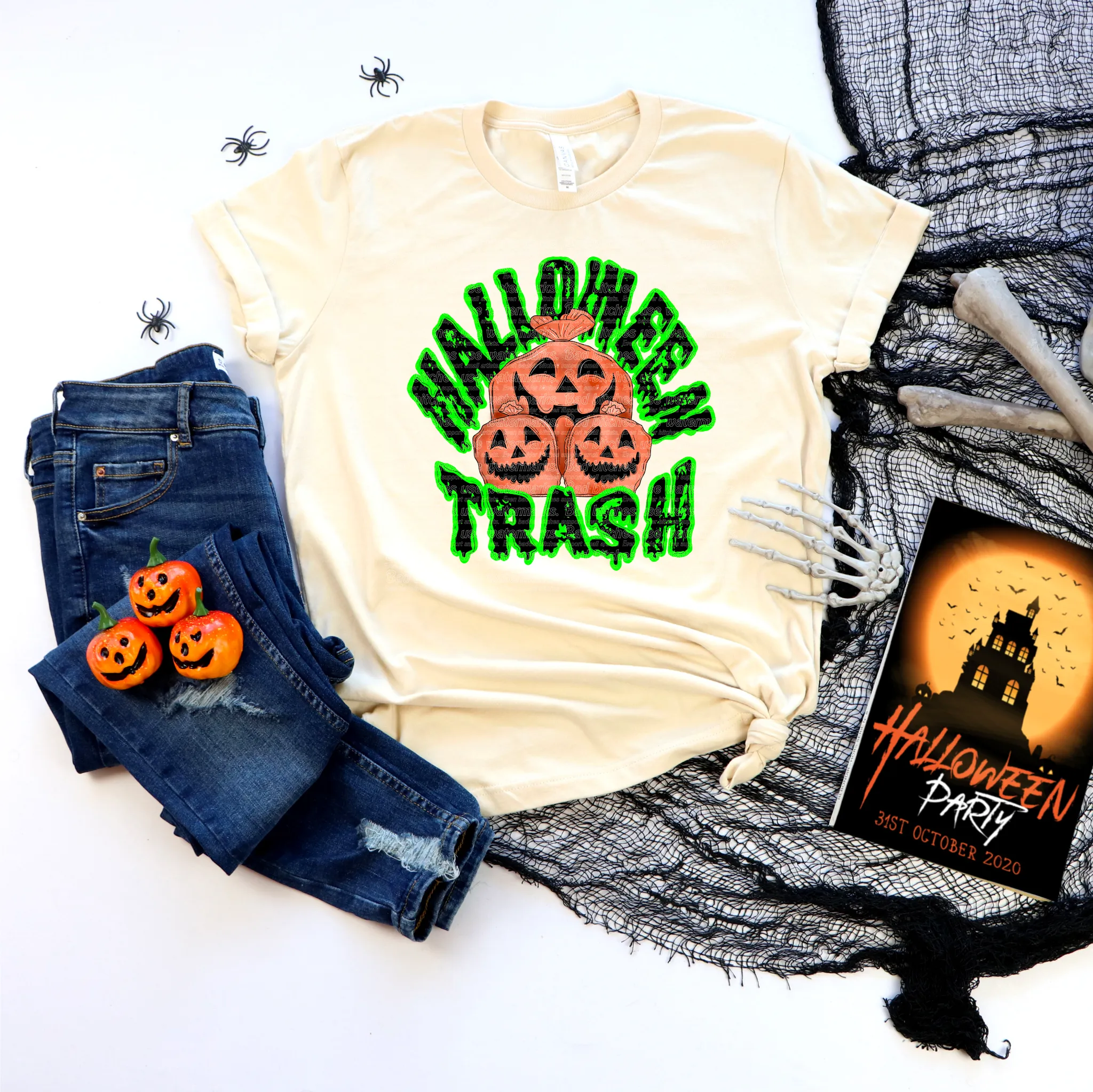 Pre-Order "Halloween Trash" Full Color DTF Tee Shirt