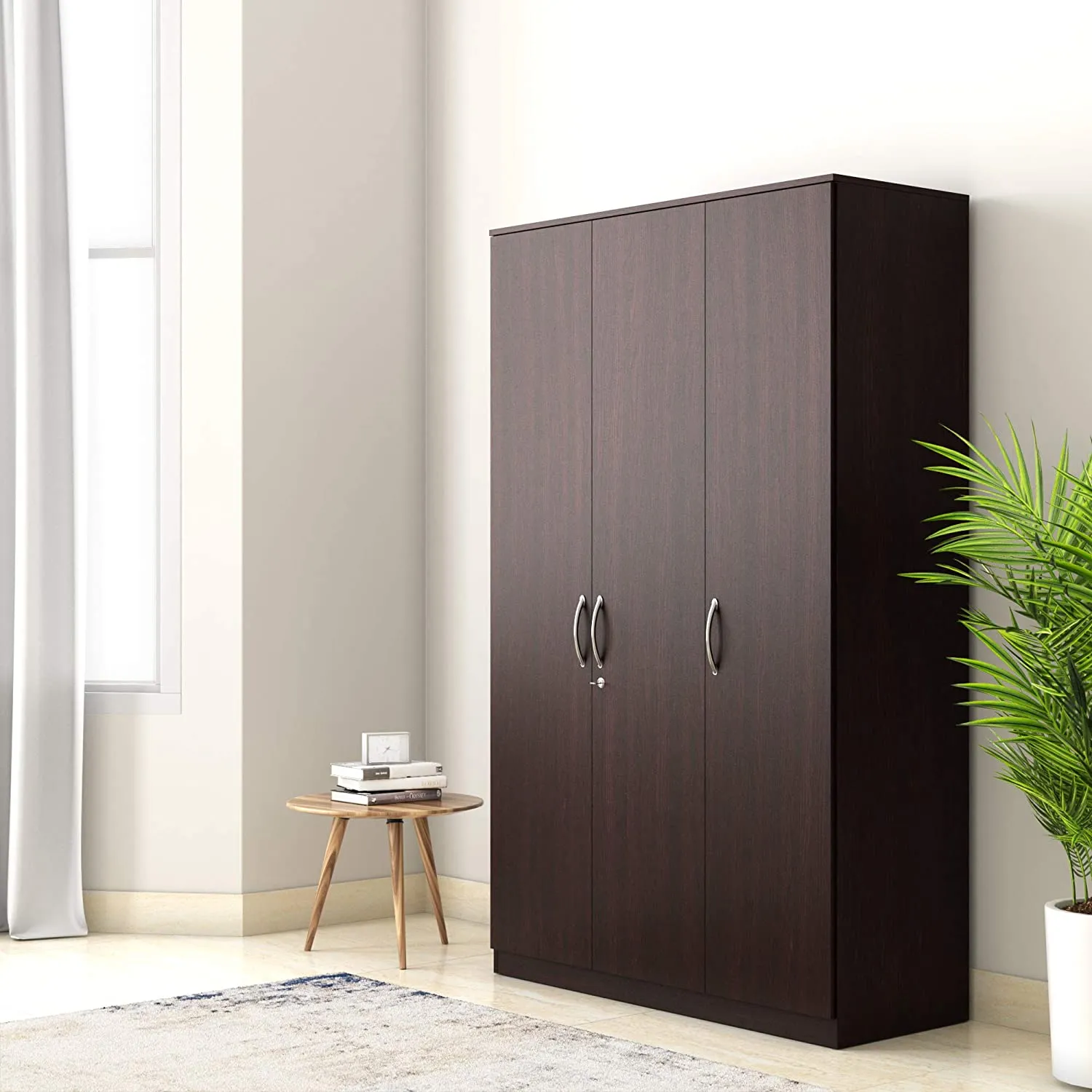 Silly Medusa Engineered Wood Wardrobe Wenge Finish