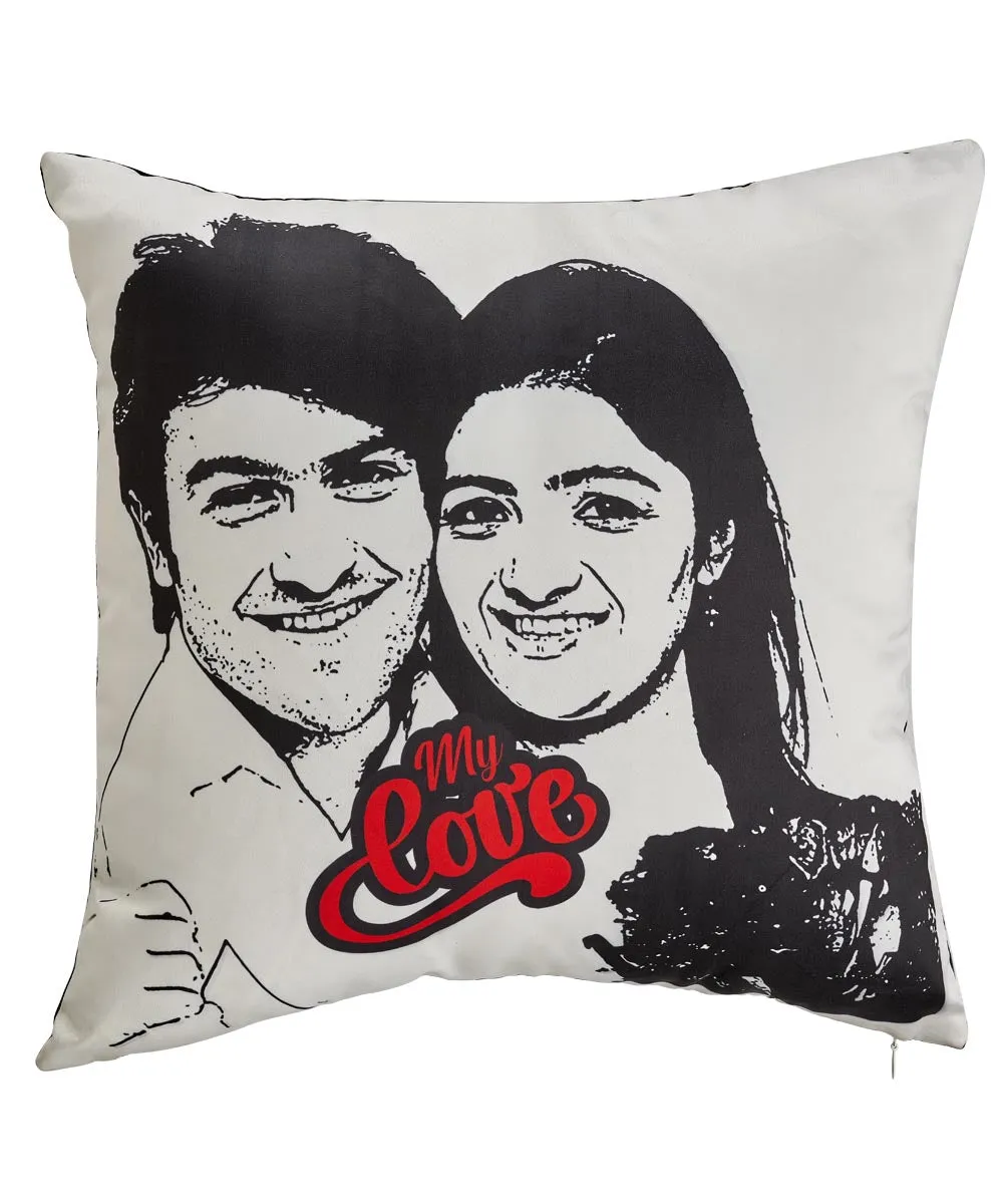 Sketch effect 1 Side Full  Print Pillow