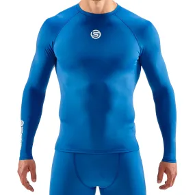 SKINS SERIES-1 MEN'S LONG SLEEVE TOP BRIGHT BLUE