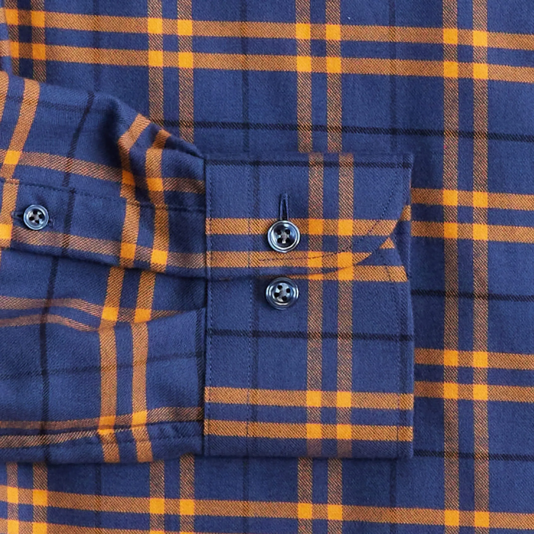 The Bright Orange Leavitt Flannel Custom Shirt