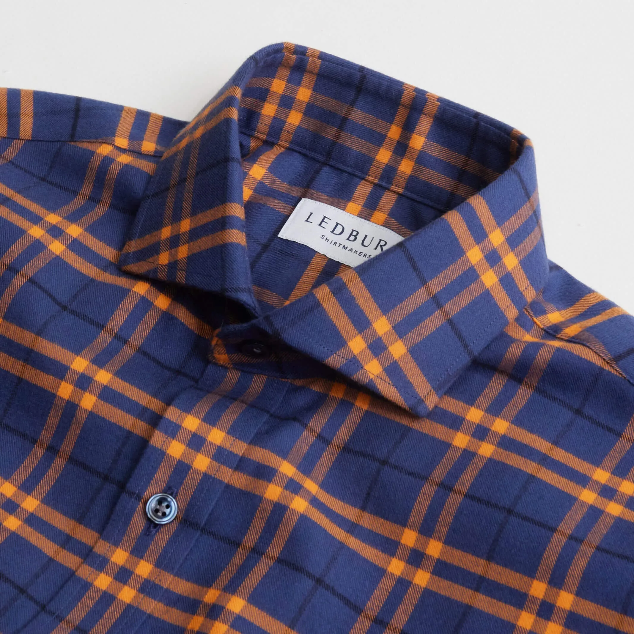 The Bright Orange Leavitt Flannel Custom Shirt