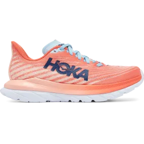 Women's Hoka One One Mach 5, Camellia/Peach Parfait, 10 B Medium